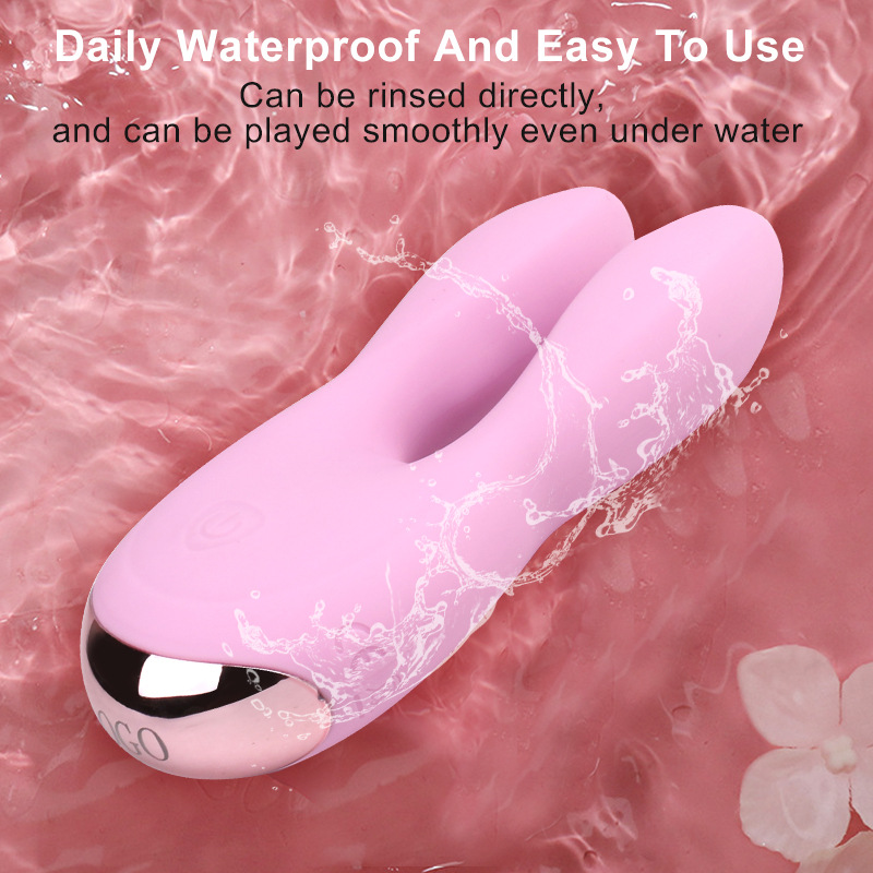 10 Frequency Waterproof Silicone LED yeRudo Zai revakadzi uye vaviri Pink (2)