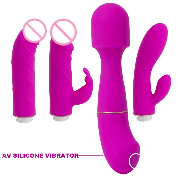 4 in 1 Nā mea pāʻani moe kāne makua Magic 10 Frequency Silicone pāʻani moe kāne makua (4)