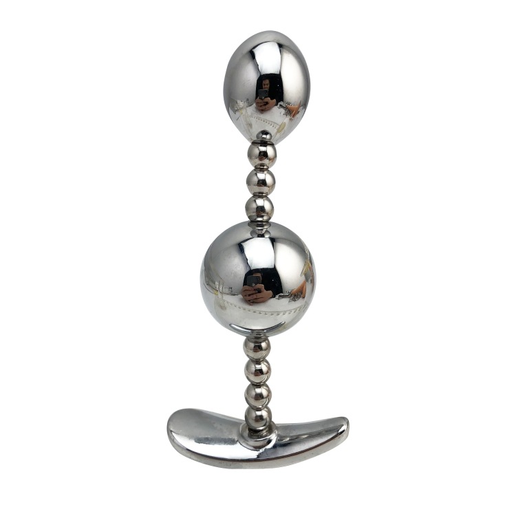 Anal Plug Gem Anal Beads - Stainless Steel Butt Plug Pleasure Wand Anal Sex Toys para sa Lalaki ug Babaye (2)