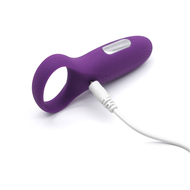 IMO Voll Silikon Vibréierend Cock Ring - Waasserdicht nofëllbar Penis Ring Vibrator (5)