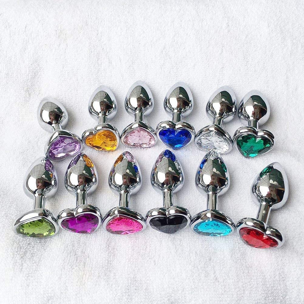 Luxe Metalen Butt Toys Hartvormige Anal Trainer Juweel Butt Plug Volwassen Gay Anale Pluggen Vrouw Mannen Sex Geschenken Dingen voor Beginners Koppels (3)