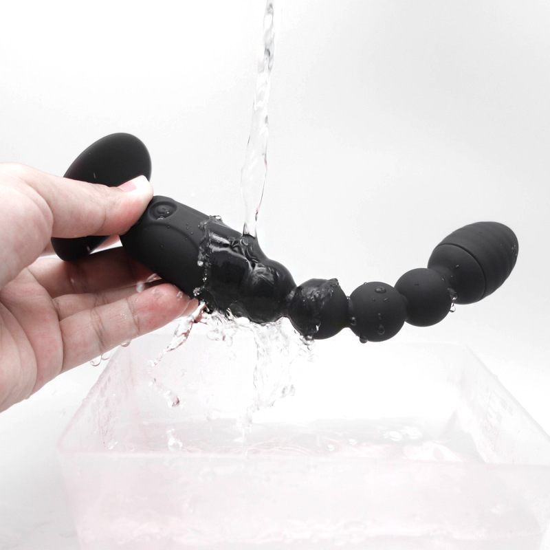 ການຄວບຄຸມໄລຍະໄກ vibrating Silicone Anal Beads (3)