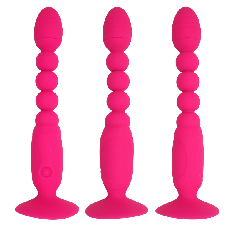 Điều khiển từ xa Vibrating Silicone Anal Beads (5)