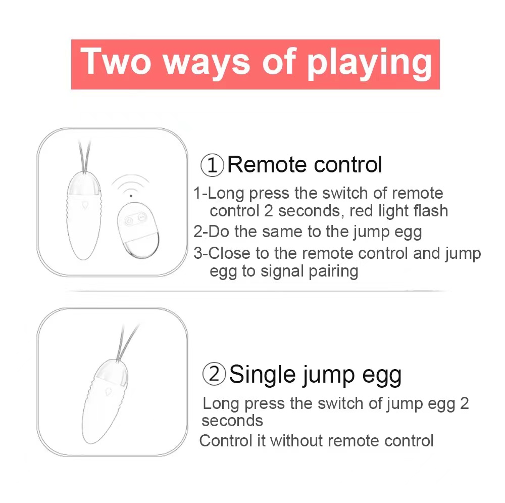 Mga Sex Toy para sa Babae Mga Mag-asawa Wireless Remote Control Vibrating Bullet Egg Vibrator1 (1)