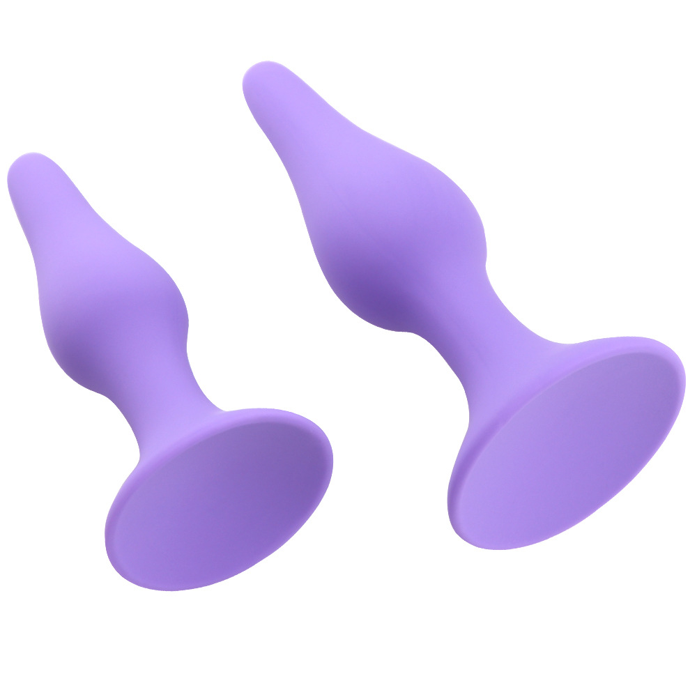 Sexet legetøj 4 STK analstik sæt medicinsk silikone sensualitet analt legetøj (4)