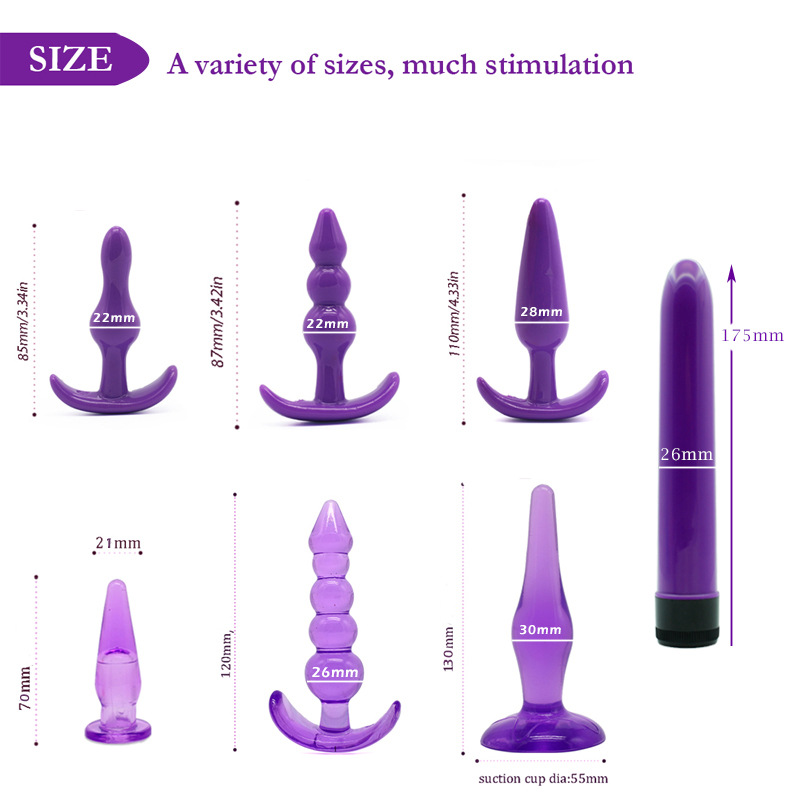 Комплет за анален приклучок TPE (6)