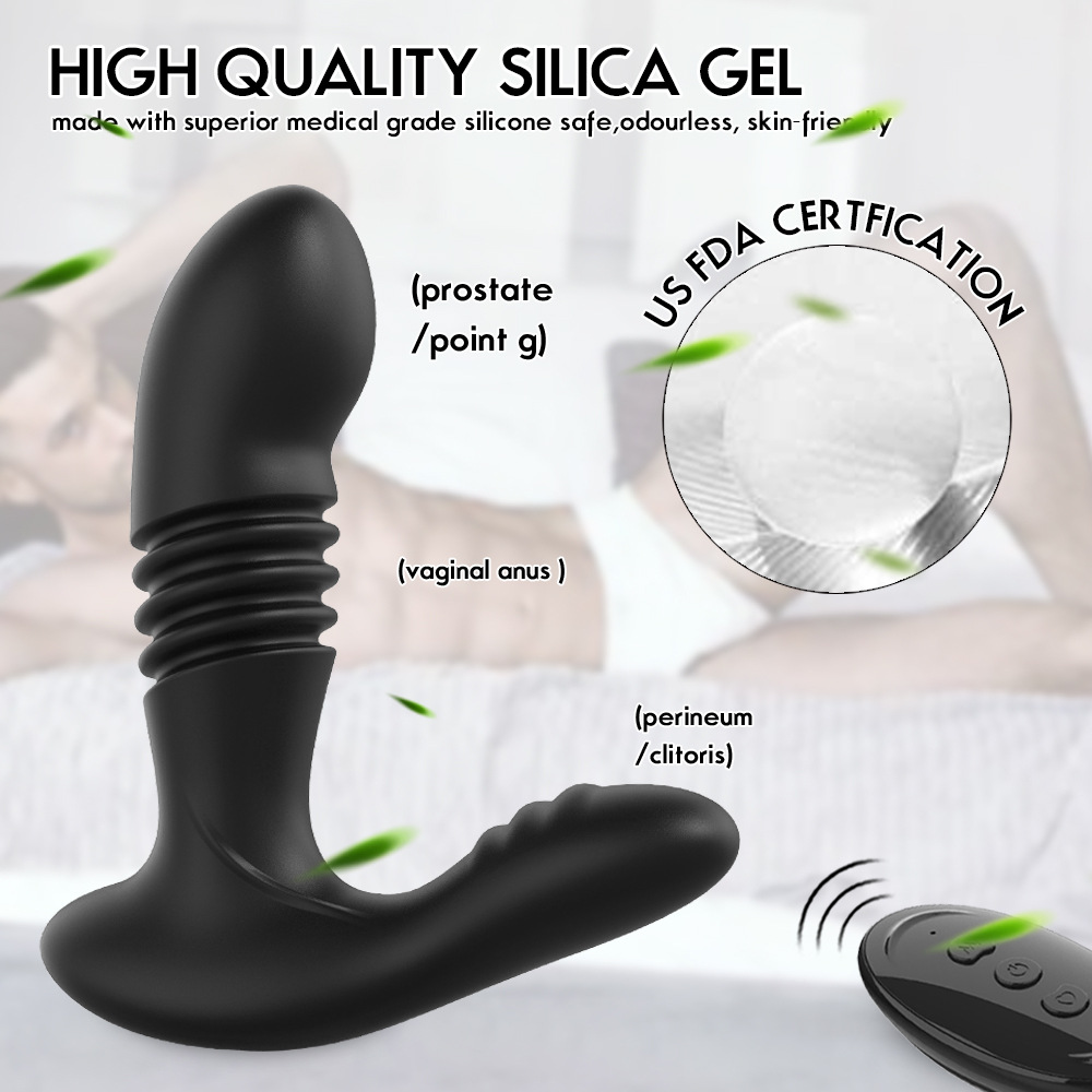 Sehlahisoa sa Sehlahisoa sa Anal - Vibrating Anal Plug Massager,Libapadiswa tsa Remote Anal Plug tse nang le Mehlala e 12 e Dual Stimulation, Butt Plug Anal Anal Toys bakeng sa Banna, Toys Toys for Women (5)