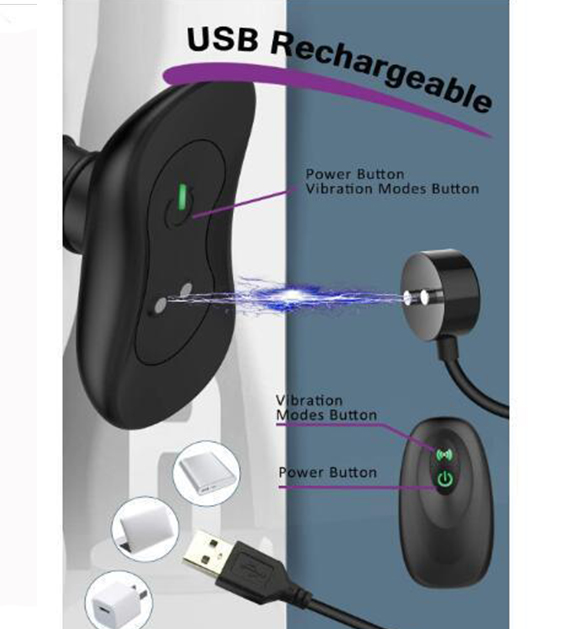 Vibrating Butt Plug፣ Silicone Rechargeable Anal Vibrator ከርቀት መቆጣጠሪያ ጋር 6 የንዝረት ሁነታዎች ውሃ የማያስተላልፍ የፊንጢጣ ወሲብ ለወንዶች፣ ሴቶች እና ጥንዶች (4)