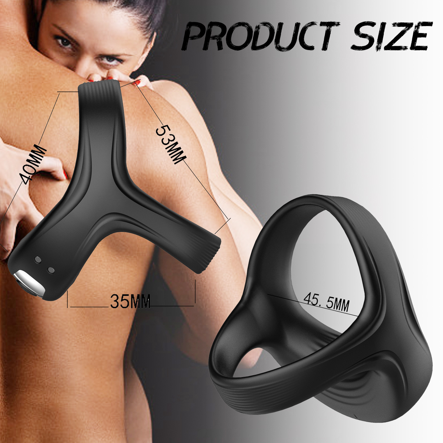 Vibrating Penis Ring for Men Erection Support Pleasure Enhance (7)