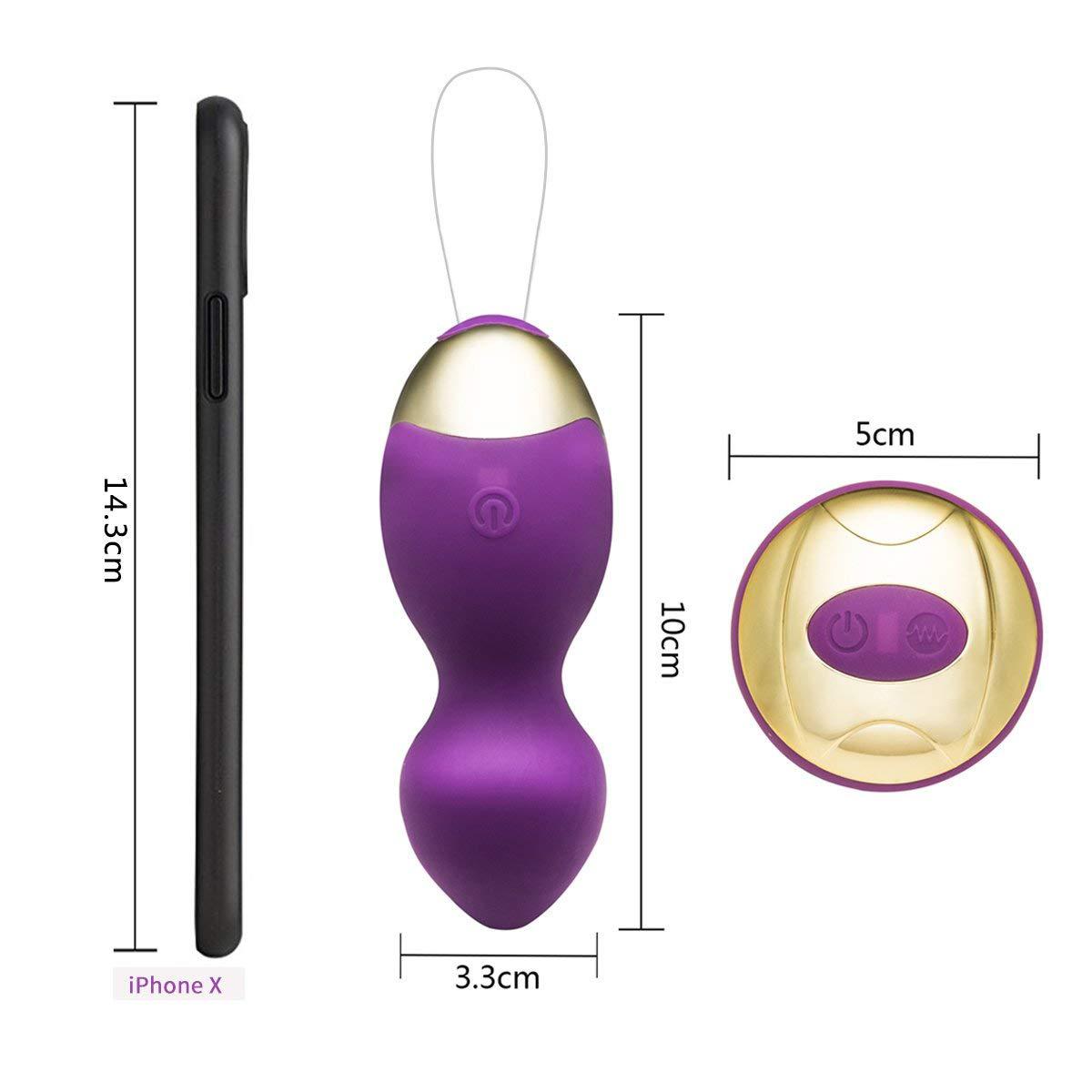 Ikuku Remote Akwa Vibrator Ndị okenye ihe egwuregwu ụmụaka akwa 10 na-agba ọsọ USB enwere ike ibugharị (7)