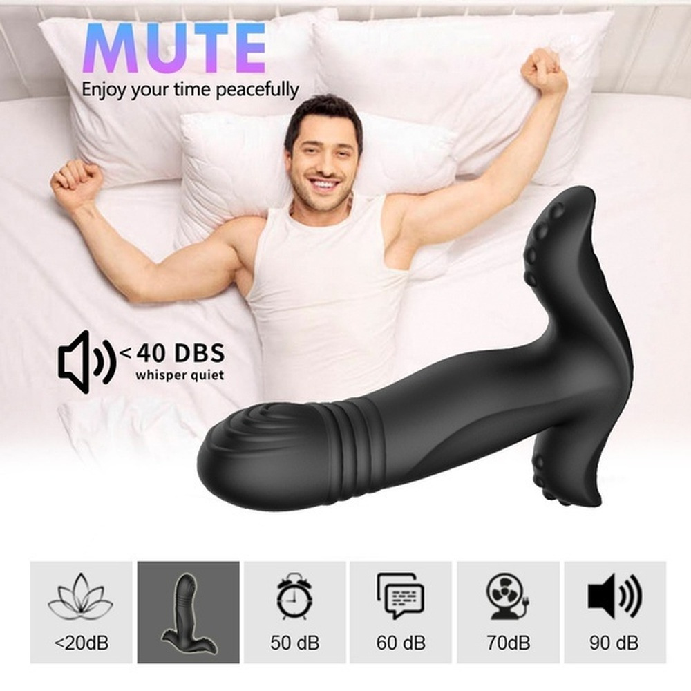 Prostate Massager Anal Vibrator with 10 Vibration Modes，Adorime Butt Stimulator Plug for Male and Women Advanced Players Sex Toy (4)
