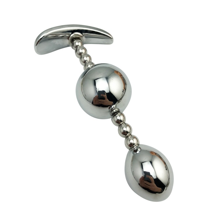 Anal Plug Gem Anal Beads - Stainless Steel Butt Plug Pleasure Wand Anal Sex Toys for Men and Women (3)