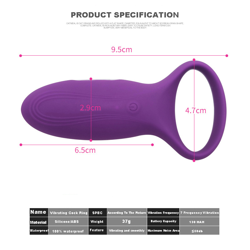 IMO Full Silicone Vibrating Cock Ring - Waterproof Rechargeable Penis Ring Vibrator (6)