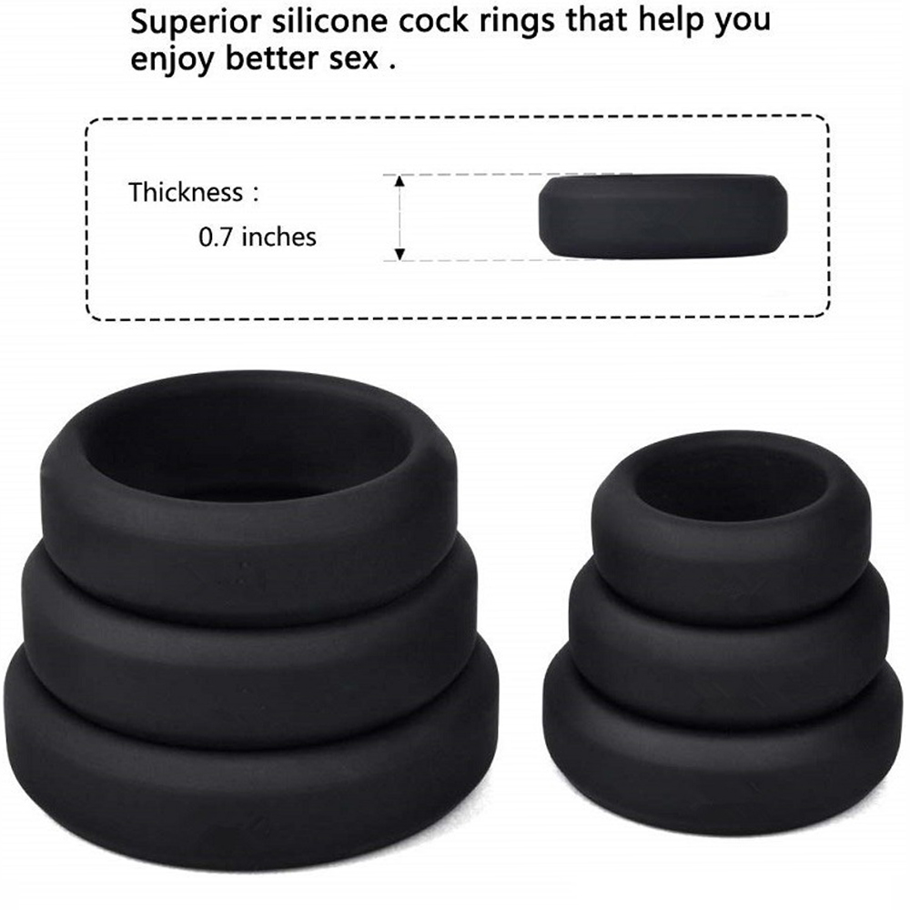 Premium Quality Silicone Penis Cock Rings (5)