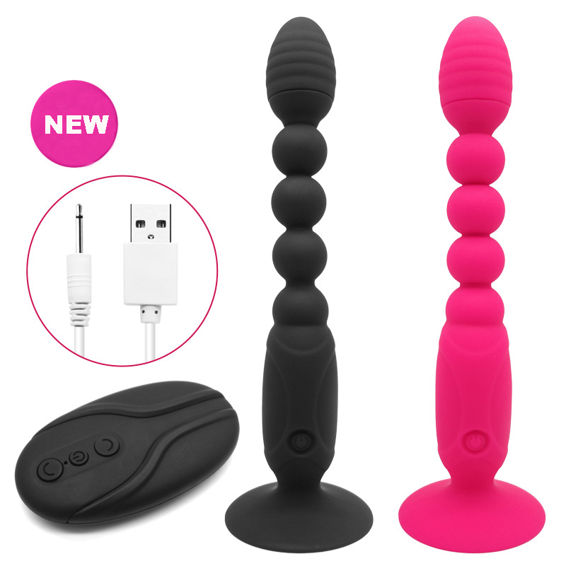 Remote Control Vibrating Silicone Anal Beads (1)