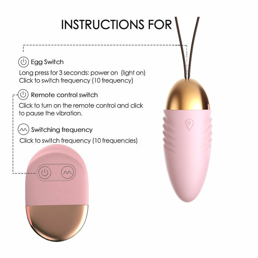 Sex Toys for Women Couples Wireless Remote Control Vibrating Bullet Egg Vibrator (2)