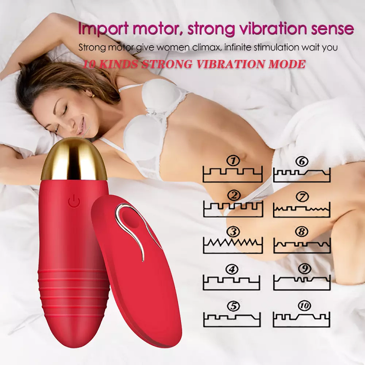 Vibrating Love Egg Wireless Remote Control Dildo Vibrator Waterproof Sex Toys (4)